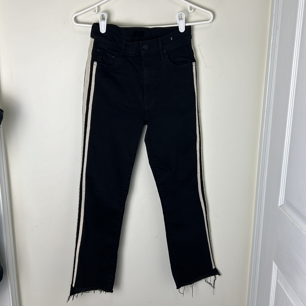 Mother Insider Crop Step Fray 2.5% Elastane Jeans Size 26 - Picture 10 of 15